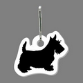 Zippy Clip - Scotty Dog Silhouette Tag W/ Clip Tab